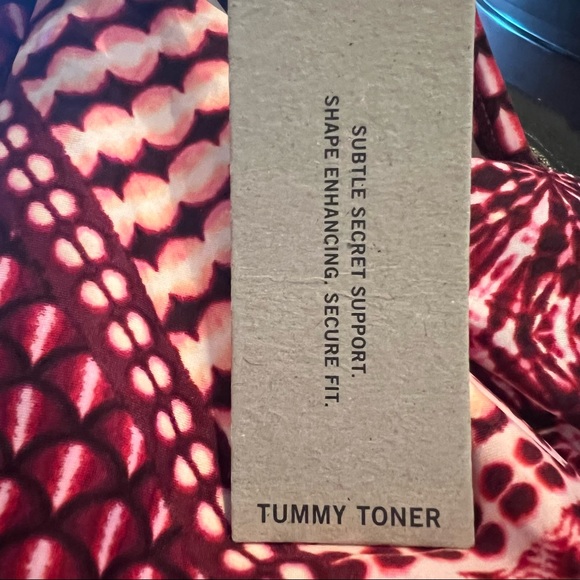 NWT Kenneth Cole Push Up Tummy Toner Tankini Swim Top M Medium Shape Enhancing - Picture 13 of 14